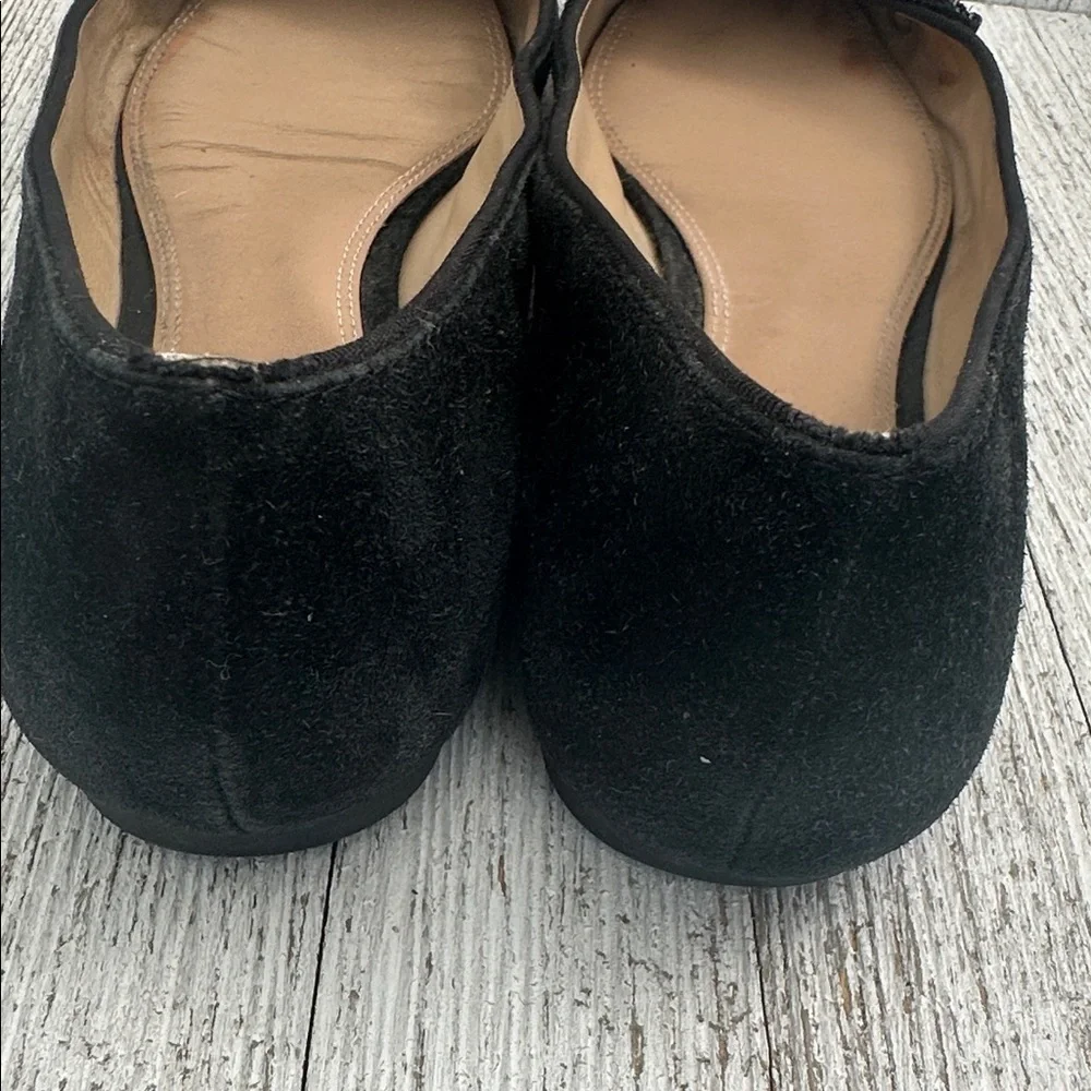 Tory Burch Black Flats with Embellished Bow